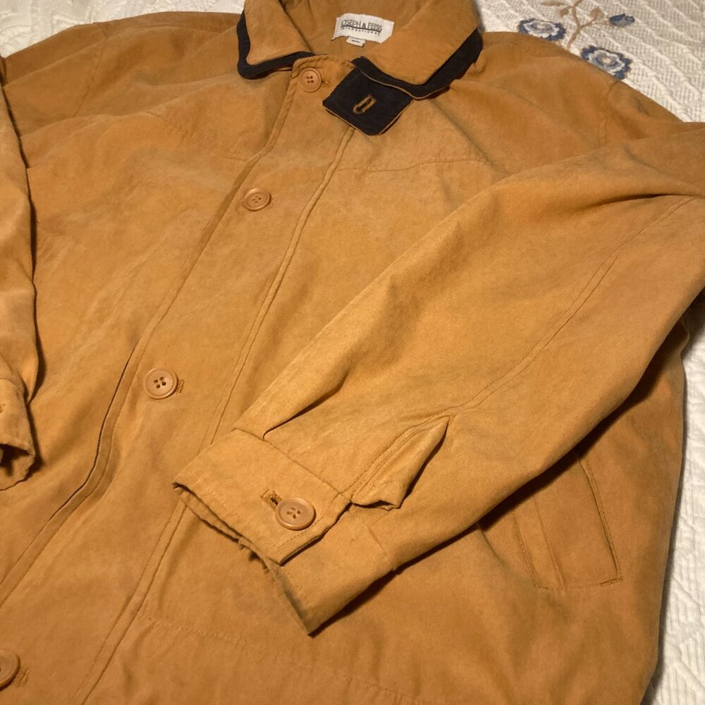 Men’s Medium Vintage Bomber Style Jacket - Orange